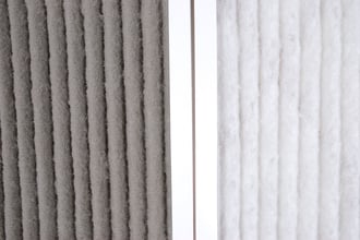 Furnace filter before and after